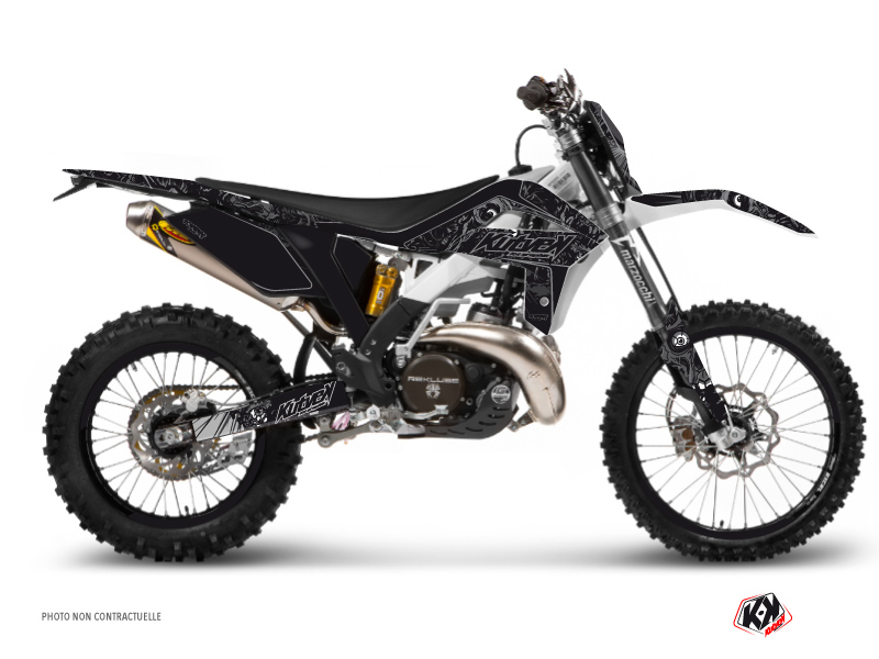 GASGAS 125 EC Dirt Bike Zombies Dark Graphic Kit Black