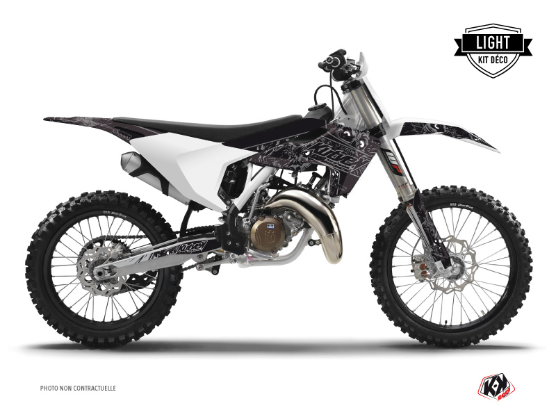 Kit Déco Moto Cross Zombies Dark Husqvarna FC 250 Noir LIGHT