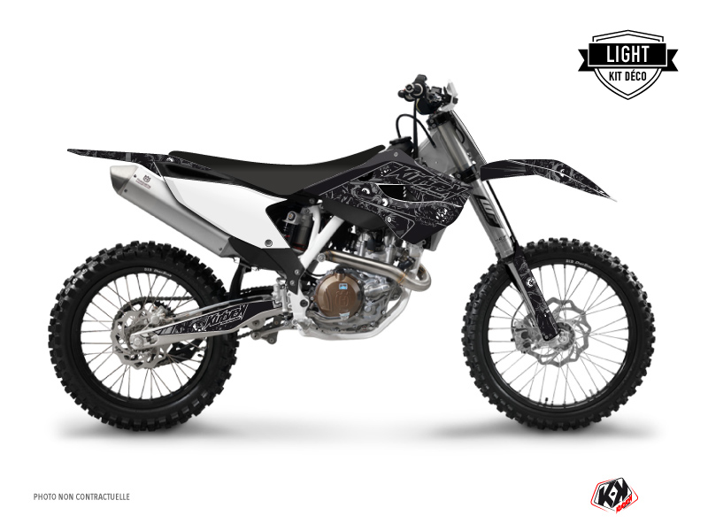 Kit Déco Moto Cross Zombies Dark Husqvarna TC 250 Noir LIGHT