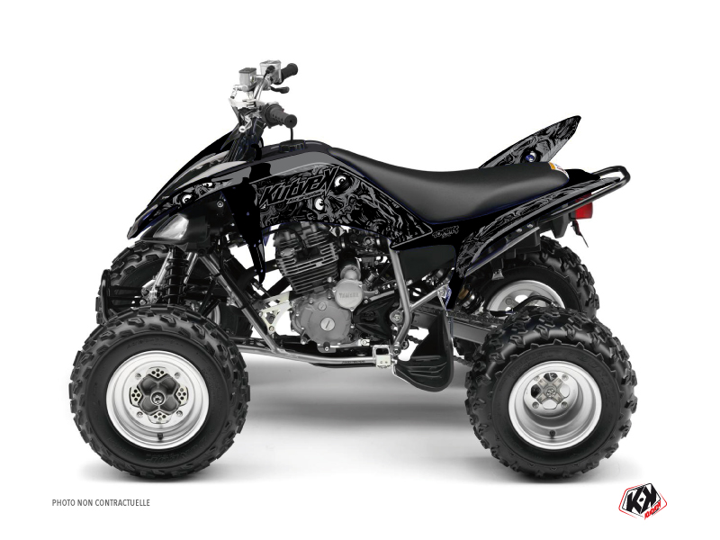 Yamaha 250 Raptor ATV Zombies Dark Graphic Kit Black