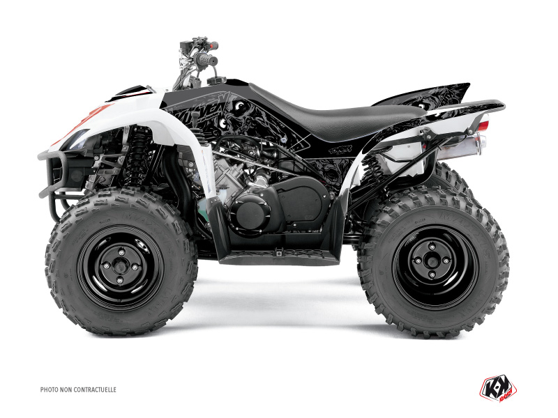 Yamaha 350-450 Wolverine ATV Zombies Dark Graphic Kit Black