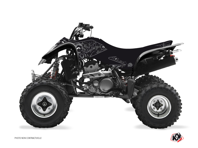 Suzuki 400 LTZ ATV Zombies Dark Graphic Kit Black - Kutvek Kit Graphik