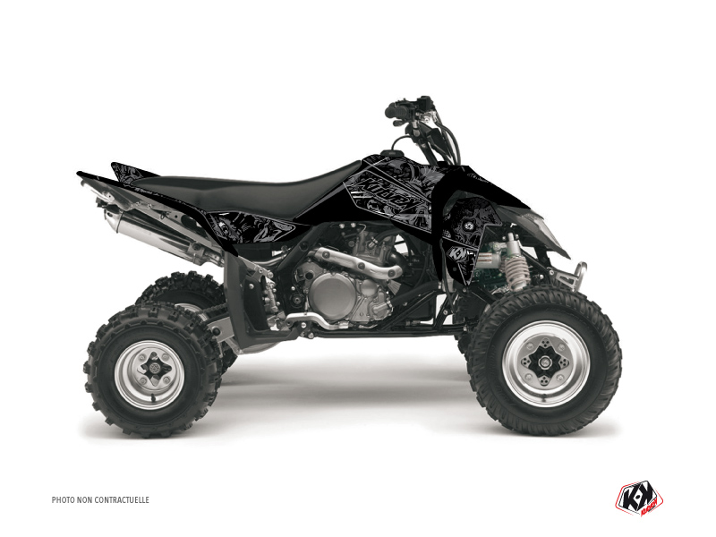 Suzuki 400 LTZ ATV Zombies Dark Graphic Kit Black