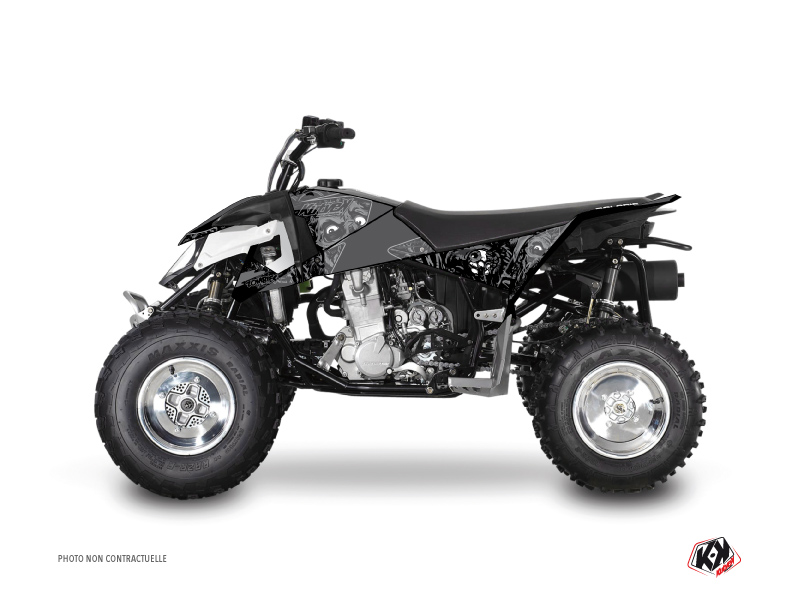 Polaris Outlaw 450 ATV Zombies Dark Graphic Kit Black