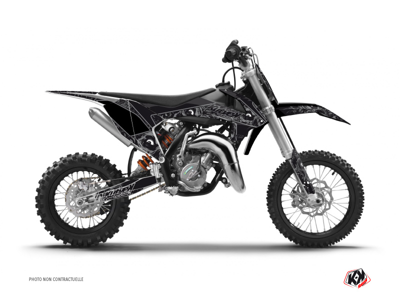 KTM 50 SX Dirt Bike Zombies Dark Graphic Kit Black