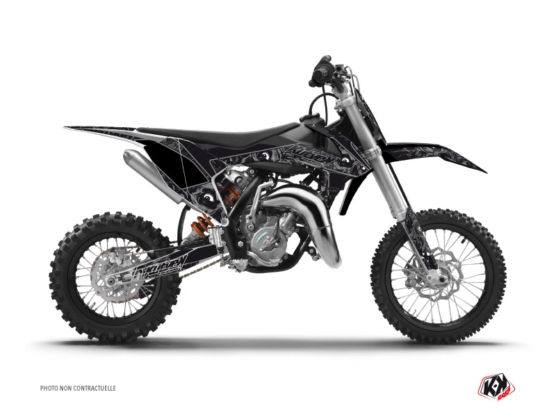 Kit Déco Moto Cross Zombies Dark KTM 50 SX Noir