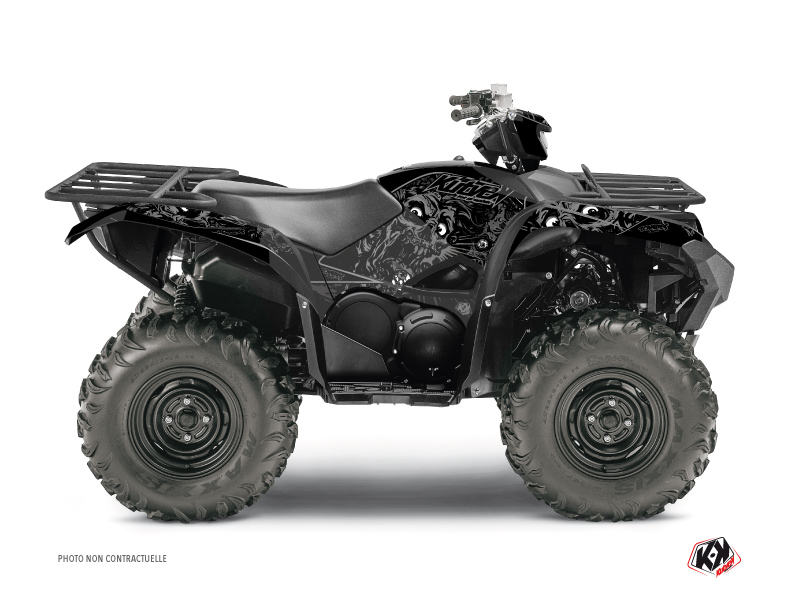 Kit Déco Quad Zombies Dark Yamaha 700-708 Grizzly Noir