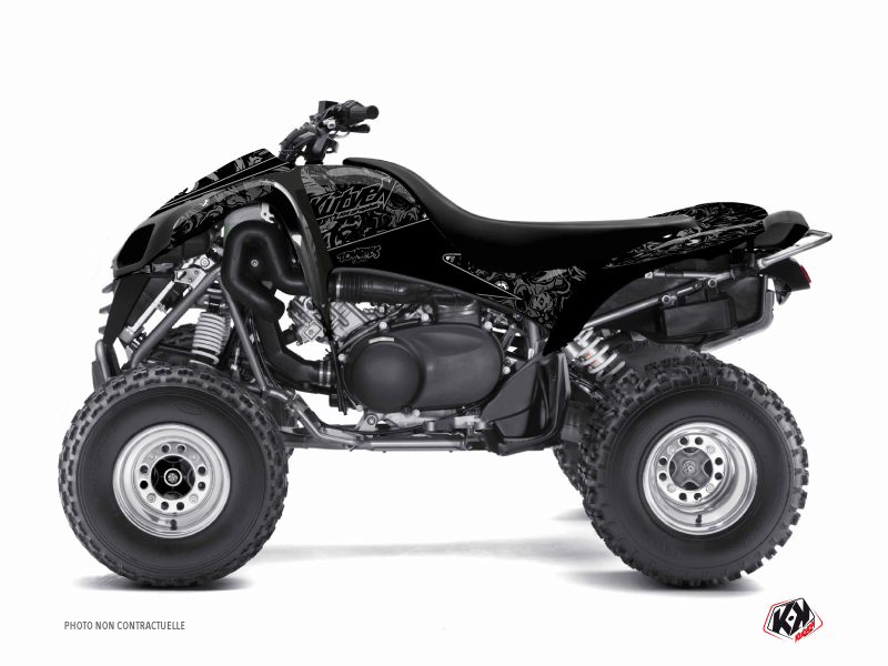 Kawasaki 700 KFX ATV Zombies Dark Graphic Kit Black