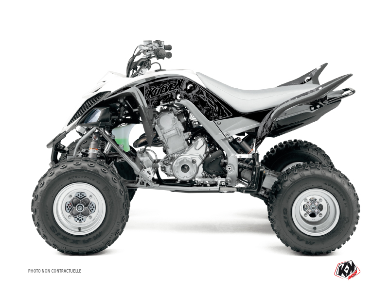 Yamaha 700 Raptor ATV Zombies Dark Graphic Kit Black