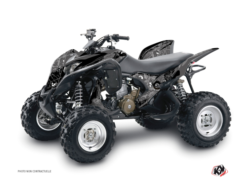 Honda 700 TRX ATV Zombies Dark Graphic Kit Black