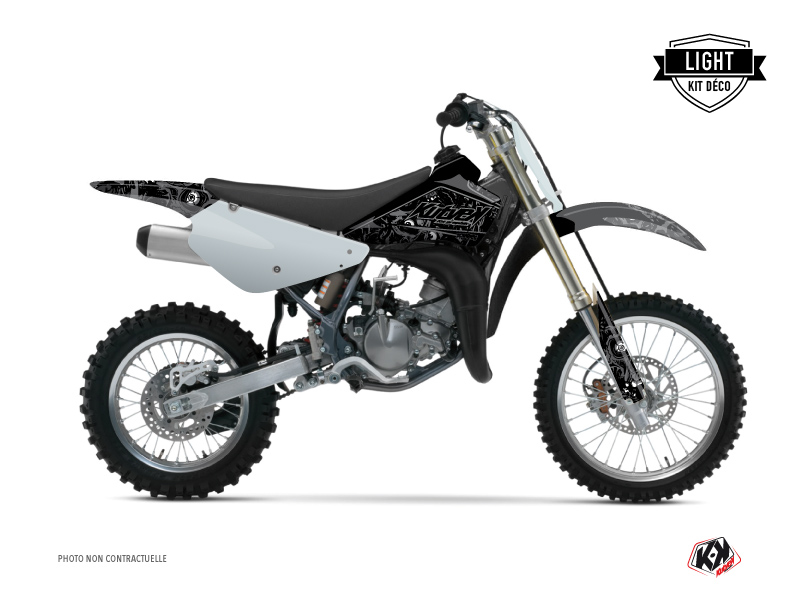Suzuki 85 RM Dirt Bike Zombies Dark Graphic Kit Black LIGHT