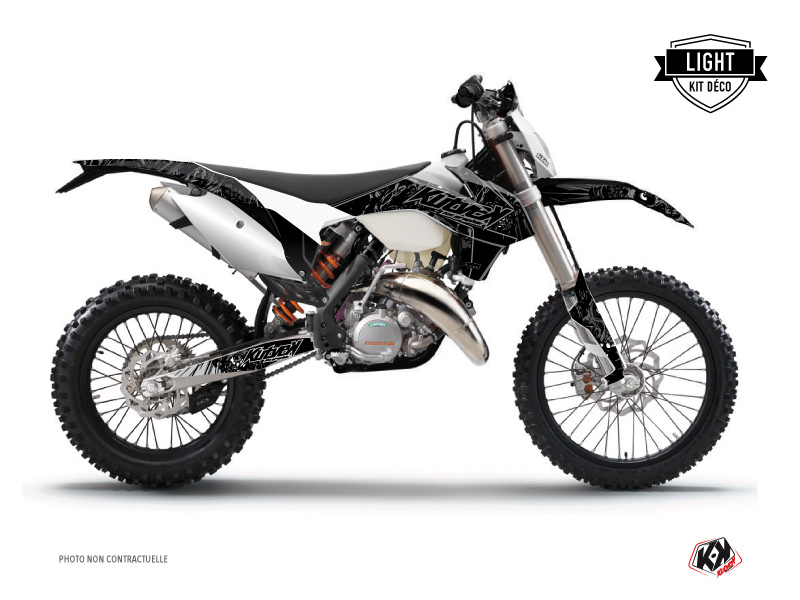 KTM EXC-EXCF Dirt Bike Zombies Dark Graphic Kit Black LIGHT