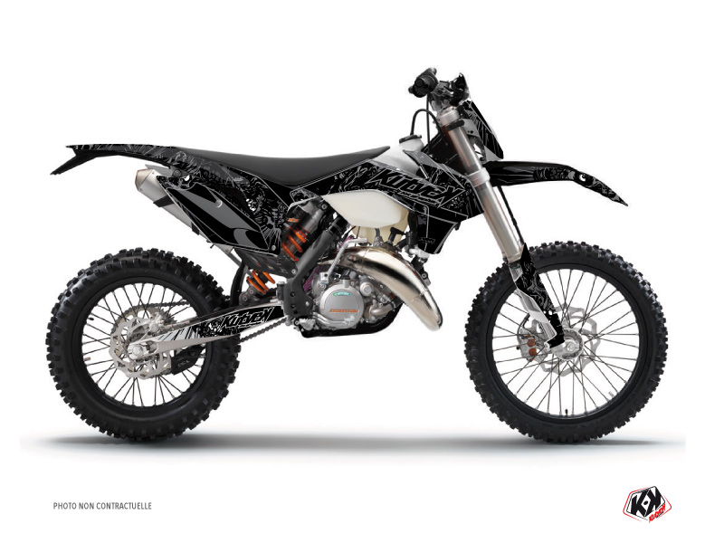 KTM EXC-EXCF Dirt Bike Zombies Dark Graphic Kit Black