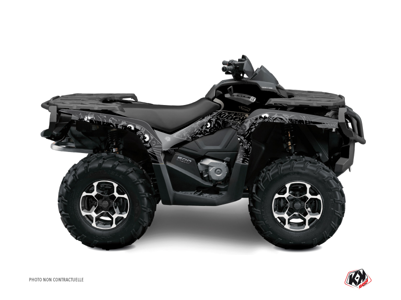 Kit Déco Quad Zombies Dark Can Am Outlander 1000 Noir