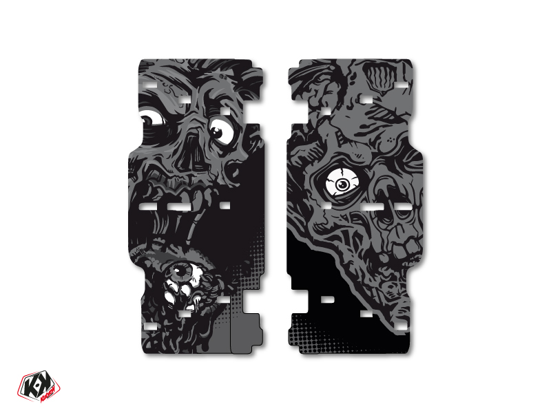 Graphic Kit Radiator guards Zombies Dark KTM SX-SXF 2015 Black