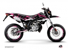 PACK BARBARIAN Graphic Kit + Seat Cover Derbi Xrace 50 Pink