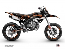 PACK BARBARIAN Graphic Kit + Seat Cover Derbi Xtreme 50 Orange