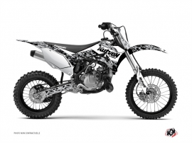 Kawasaki 110 KLX Dirt Bike Predator Graphic Kit White