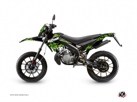 Derbi Xtreme 50cc Predator Graphic Kit Black Green