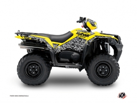 Suzuki King Quad 400 ATV Predator Graphic Kit Yellow