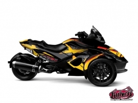 Can Am Spyder RT Roadster Replica Graphic Kit Yellow