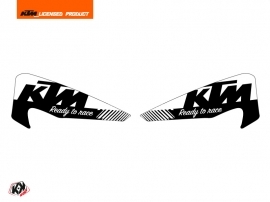 Graphic Kit Hand Guards Stickers Retro Dirt Bike KTM EXC-EXCF Black
