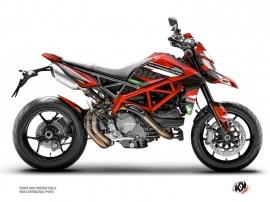 Ducati Hypermotard Street Bike Rezza Graphic Kit Red