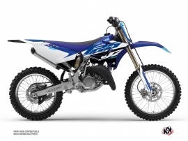 Yamaha 125 YZ Dirt Bike Skew Graphic Kit Blue