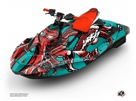 Seadoo Spark Jet-Ski Abyss Graphic Kit Red Full
