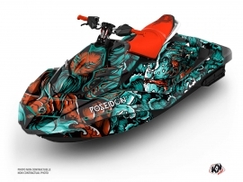 Seadoo Spark Jet-Ski Poseidon Graphic Kit Red Full