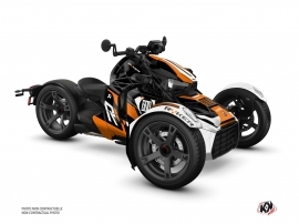 Can Am Ryker 600 Roadster Speedline Graphic Kit Orange