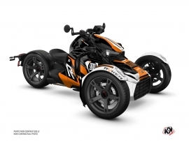 Can Am Ryker 900 Roadster Speedline Graphic Kit Orange