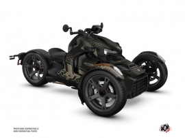 Can Am Ryker 900 Roadster Splinter Graphic Kit Black