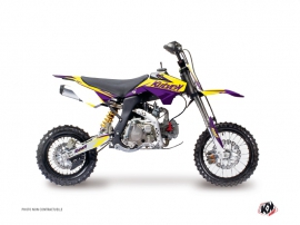 YCF F150 Dirt Bike Stage Graphic Kit Yellow Purple