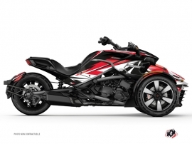 Can Am Spyder F3 Roadster Stage Graphic Kit Red