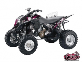 Honda 700 TRX ATV Trash Graphic Kit Black Pink