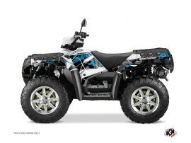 Polaris 550 Sportsman Touring ATV Visor Graphic Kit Blue