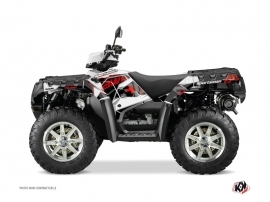 Polaris 850 Sportsman Touring ATV Visor Graphic Kit Red