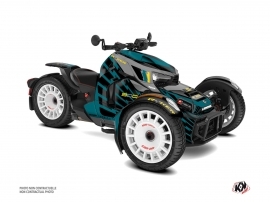 Can Am Ryker 900 Rally Edition Roadster Zeus Graphic Kit Turquoise