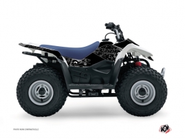 Suzuki 50 LT ATV Zombies Dark Graphic Kit Black