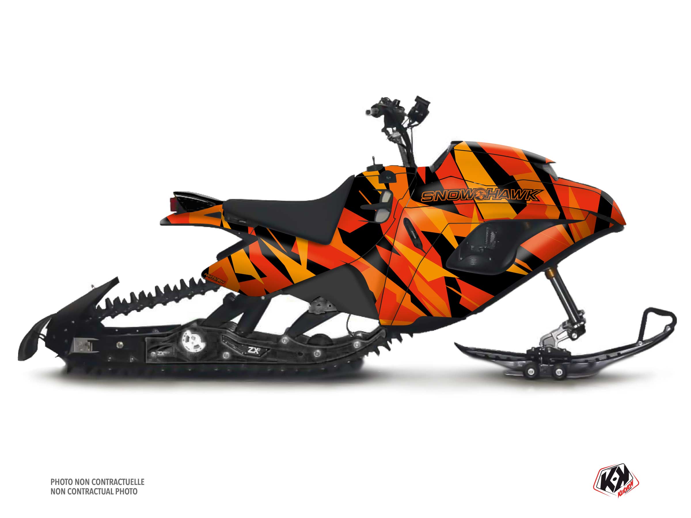 snow hawk snowmobile icecamo serie graphic kit