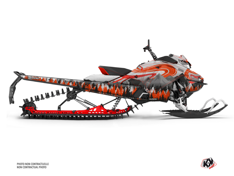 skidoo snowmobile boreal serie graphic kit