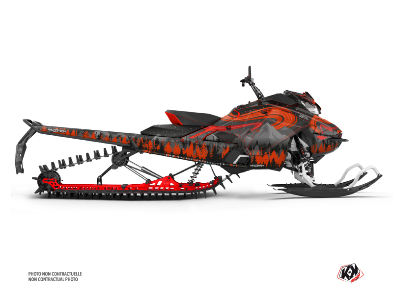 skidoo snowmobile boreal serie graphic kit