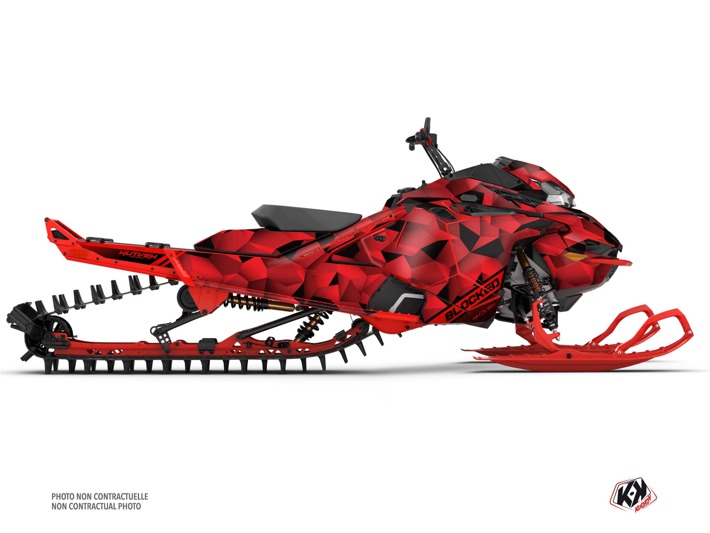 lynx snowmobile blocked serie graphic kit