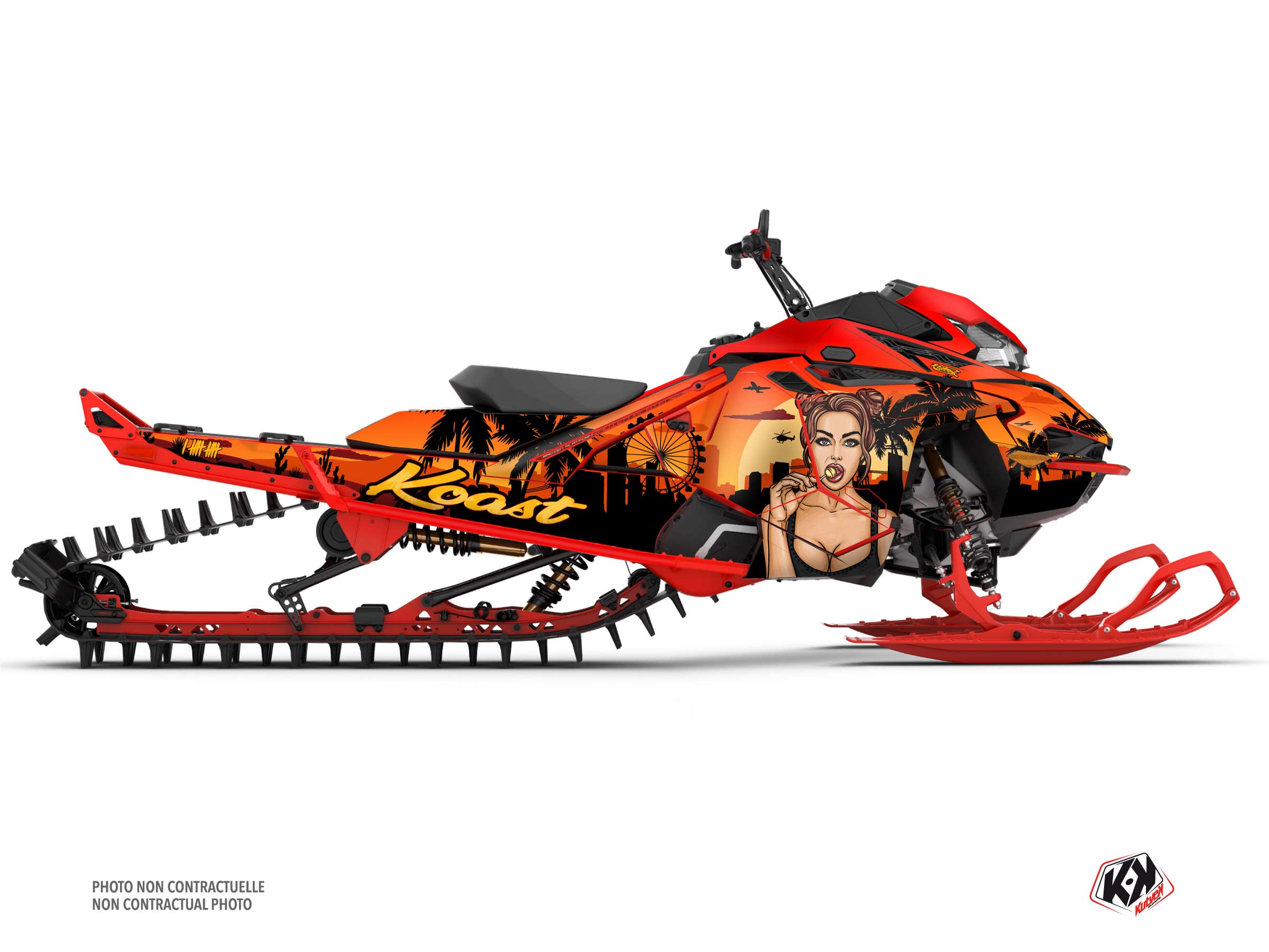 lynx snowmobile koast serie graphic kit