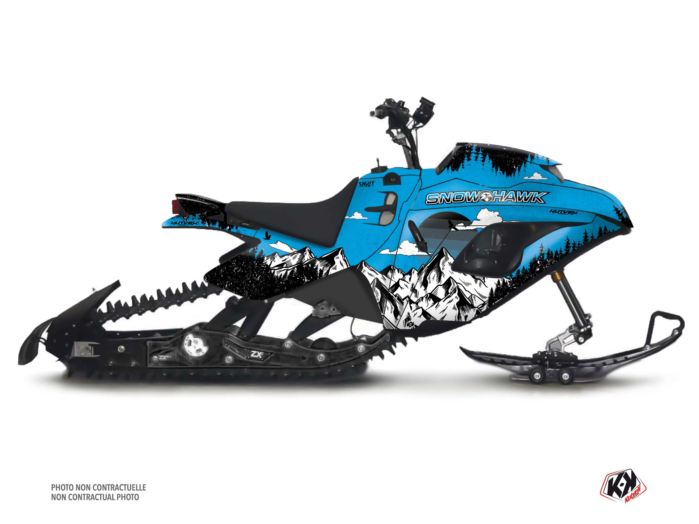 snow hawk snowmobile sight serie graphic kit