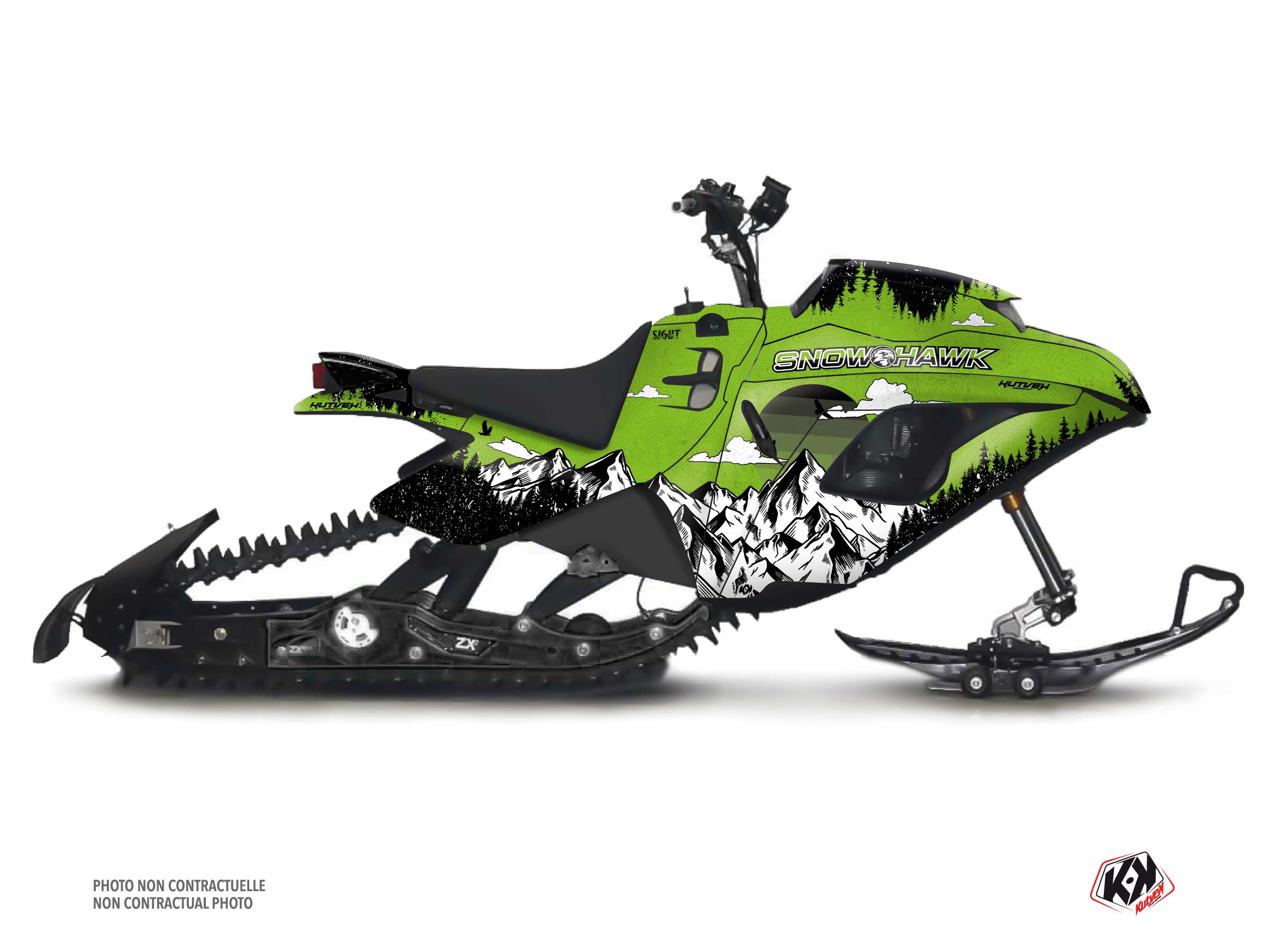 snow hawk snowmobile sight serie graphic kit