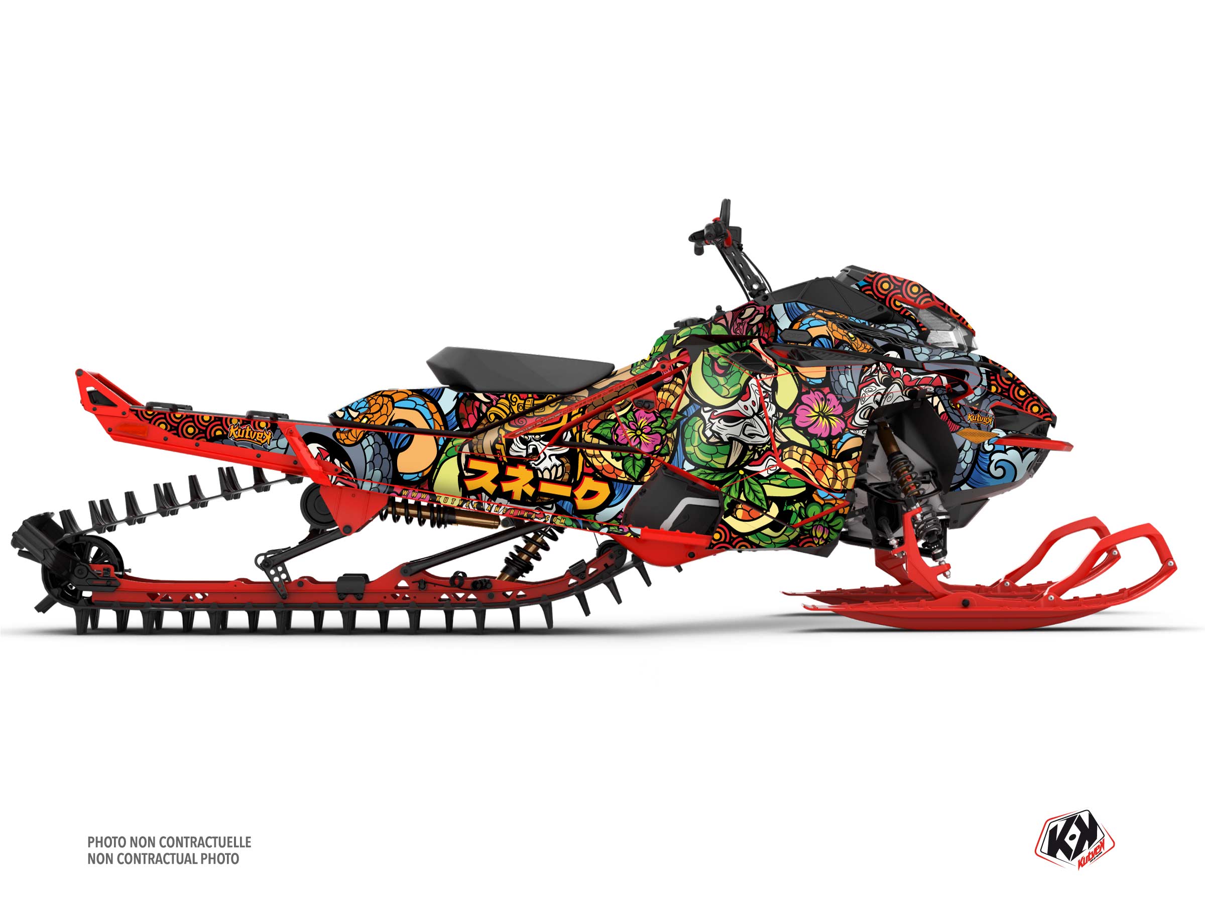 lynx snowmobile snake serie graphic kit