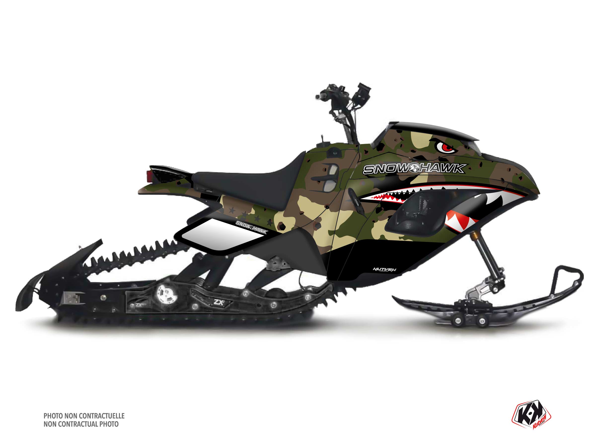 snow hawk snowmobile fleet serie graphic kit