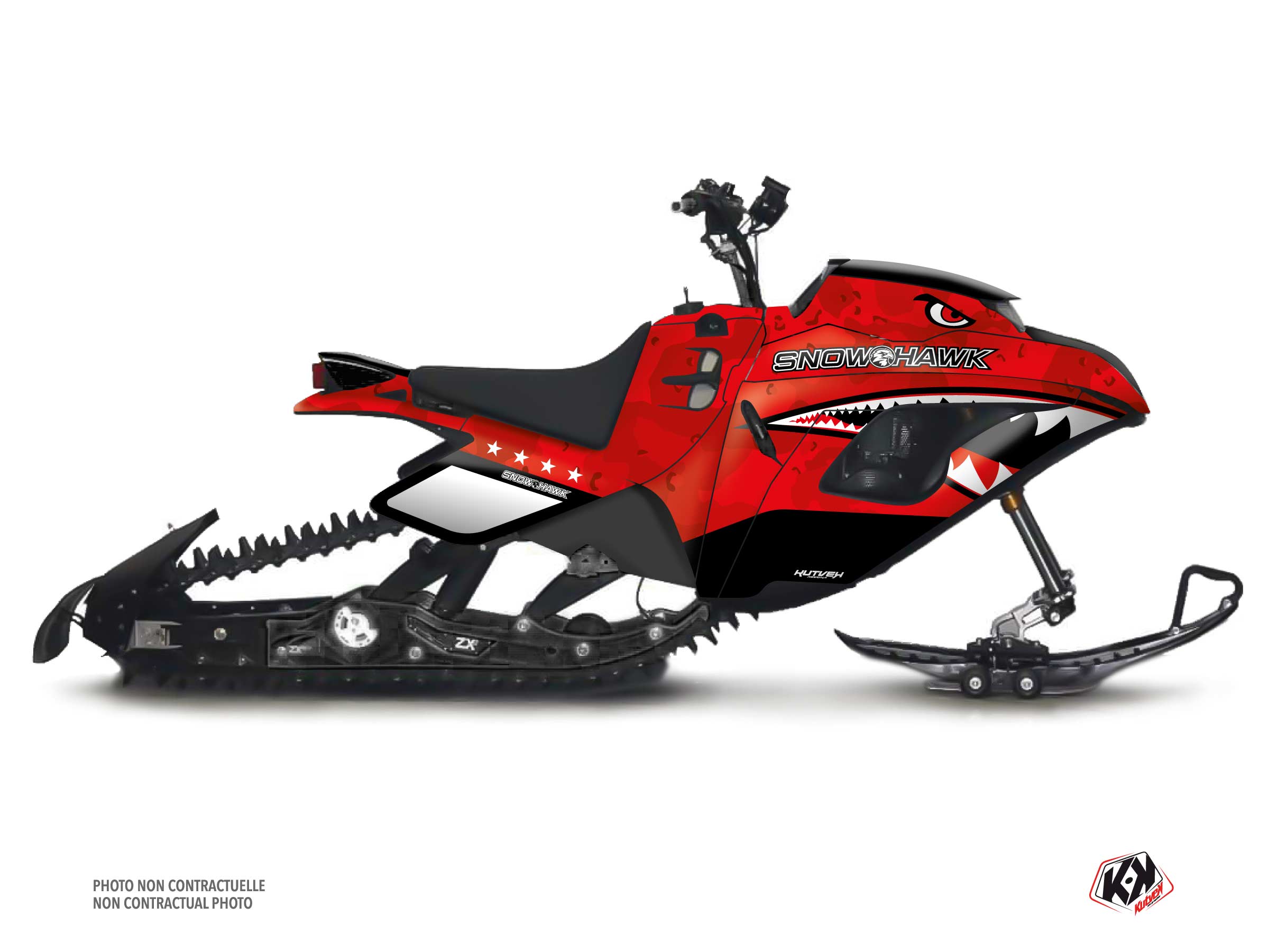 snow hawk snowmobile fleet serie graphic kit